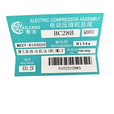 BYD E6 MEEY-8103020 531.2V New Condition Air Compressor 12V and 24V Voltage Options